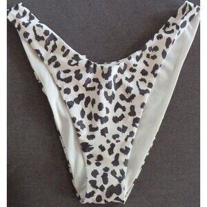 American Eagle Aerie Leopard Super High Cut Cheeky Bikini Bottom Size XL